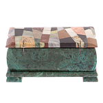 Шкатулка с мозаикой из натуральных камней Stone Casket варинант исполнения - 4 | Loft Concept в Челябинске