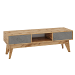 ТВ-тумба с фасадом цвета серый бетон Grace of Furniture  варинант исполнения - 1 | Loft Concept в Челябинске