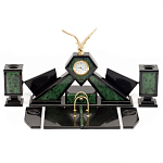 Настольный канцелярский набор из нефрита с декором в виде орла Golden Eagle варинант исполнения - 1 | Loft Concept в Челябинске