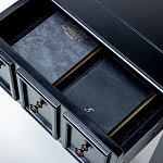 Черная тумба с выдвижным ящиком Monica варинант исполнения - 4 | Loft Concept в Челябинске