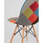 Пластиковый стул на ножках из массива бука Eames Пэчворк варинант исполнения - 3 | Loft Concept в Челябинске