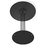 Стол журнальный с круглой столешницей из стекла Gray and Gold Marble варинант исполнения - 6 | Loft Concept в Челябинске