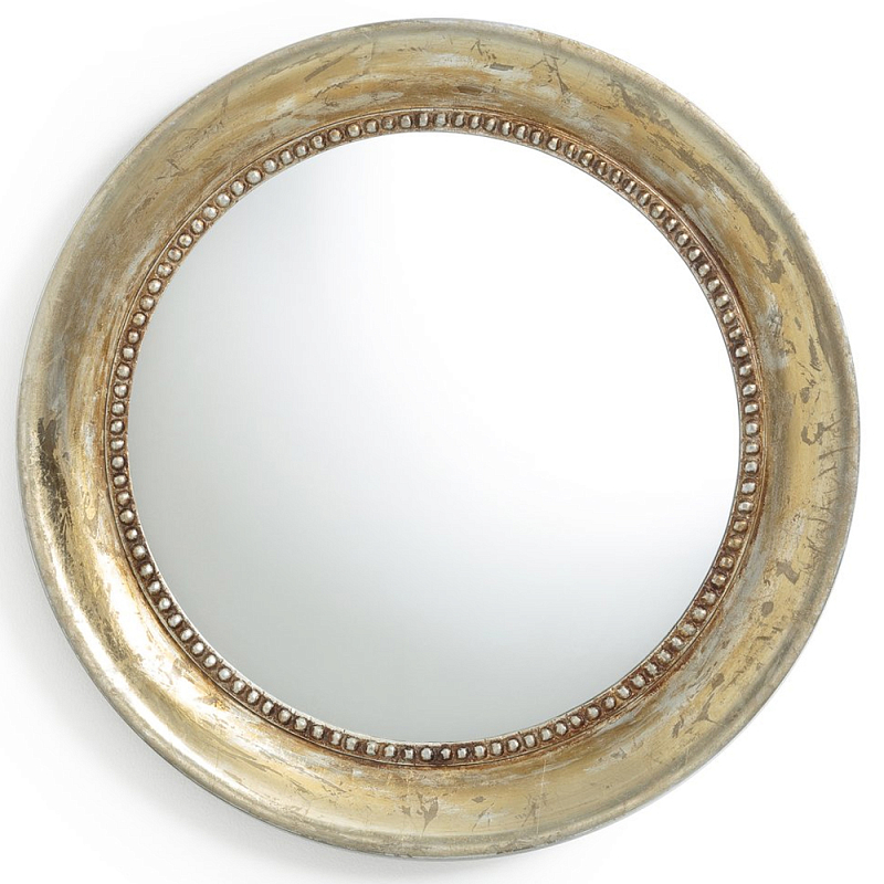 Зеркало Antique Mango Wood Round 60 Винтажное Светлое Золото Зеркало Antique Mango Wood Round 60 Винтажное Светлое Золото в Челябинске | Loft Concept