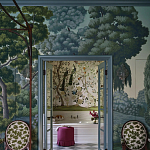 Обои ручная роспись Malmaison Special Colourway on Auguste scenic paper варинант исполнения - 2 | Loft Concept в Челябинске