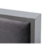 Кровать двуспальная серая с высоким мягким изголовьем Heart of the Bedroom варинант исполнения - 2 | Loft Concept в Челябинске