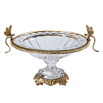 Чаша из прозрачного стекла с рельефным ободком и фигурками стрекоз Eden Garden варинант исполнения - 1 | Loft Concept в Челябинске