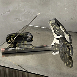 Подставка под благовония из эпоксидной смолы с цветами черная Epoxy Resin Flowers Incense Stand Black варинант исполнения - 4 | Loft Concept в Челябинске