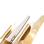 Бра с двумя плафонами дымчатого и янтарного цвета Vertical Glass варинант исполнения - 1 | Loft Concept в Челябинске