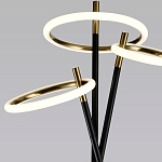 Торшер с 3-мя круглыми светодиодными лампами на черной триноге Underlining варинант исполнения - 3 | Loft Concept в Челябинске