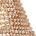 Подвесной светильник в форме колокола из деревянных бусин Wooden Beads варинант исполнения - 2 | Loft Concept в Челябинске