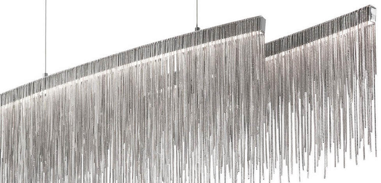 Люстра Atlantis Chain Chandelier Line Chrome Люстра Atlantis Chain Chandelier Line Chrome - Loft-Concept в Челябинске
