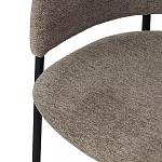 Стул полукруглый с каркасом из металла и мягким сиденьем и спинкой Soft Chenille варинант исполнения - 2 | Loft Concept в Челябинске