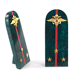 Сувенир Погон МВД из натурального камня змеевик Souvenir Epaulets варинант исполнения - 3 | Loft Concept в Челябинске