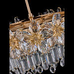 Люстра круглая с декоративными элементами в виде крупных хрустальных цветов Palace Gardens варинант исполнения - 4 | Loft Concept в Челябинске