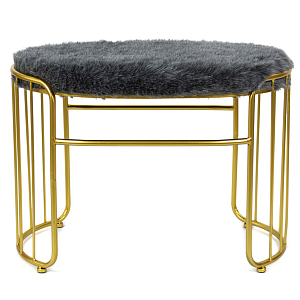 Банкетка Fur Pillow Gray