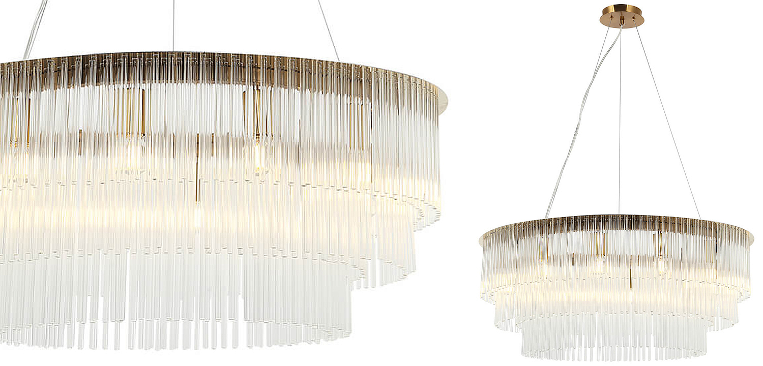 Люстра Harrison Chandelier gold 12 lamp Люстра Harrison Chandelier gold 12 lamp - Loft-Concept в Челябинске