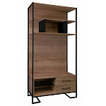 Стеллаж под TV в стиле лофт с открытыми полками и ящиками Urban Style Space варинант исполнения - 1 | Loft Concept в Челябинске