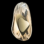 Бра овальное из стекла с золотым элементом Flow Texture  варинант исполнения - 3 | Loft Concept в Челябинске