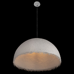 Подвесной светильник в форме купола белого цвета с ажурной бахромой Tactile Line варинант исполнения - 5 | Loft Concept в Челябинске