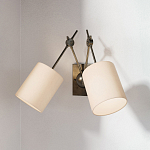 Бра с двумя тканевыми абажурами в форме цилиндра Prerequisites варинант исполнения - 3 | Loft Concept в Челябинске