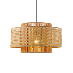 Подвесной светильник с абажуром из плтеного бамбука Light Inside the Cell варинант исполнения - 1 | Loft Concept в Челябинске