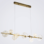 Дизайнерская линейная люстра с гирляндой внутри стеклянных плафонов Iona Garland Chandelier варинант исполнения - 2 | Loft Concept в Челябинске