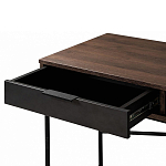 Стол рабочий в стиле лофт с ящиком и нишей для хранения Urban Style Space 2 варинант исполнения - 4 | Loft Concept в Челябинске