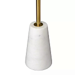 Кофейный столик с круглой столешницей на белом мраморном основании Original Foundation варинант исполнения - 5 | Loft Concept в Челябинске