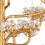 Люстра золотая в виде растения Golden Flower Glade варинант исполнения - 1 | Loft Concept в Челябинске