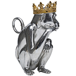 Статуэтка обезьяна в короне серебряная Golden Monkey варинант исполнения - 4 | Loft Concept в Челябинске