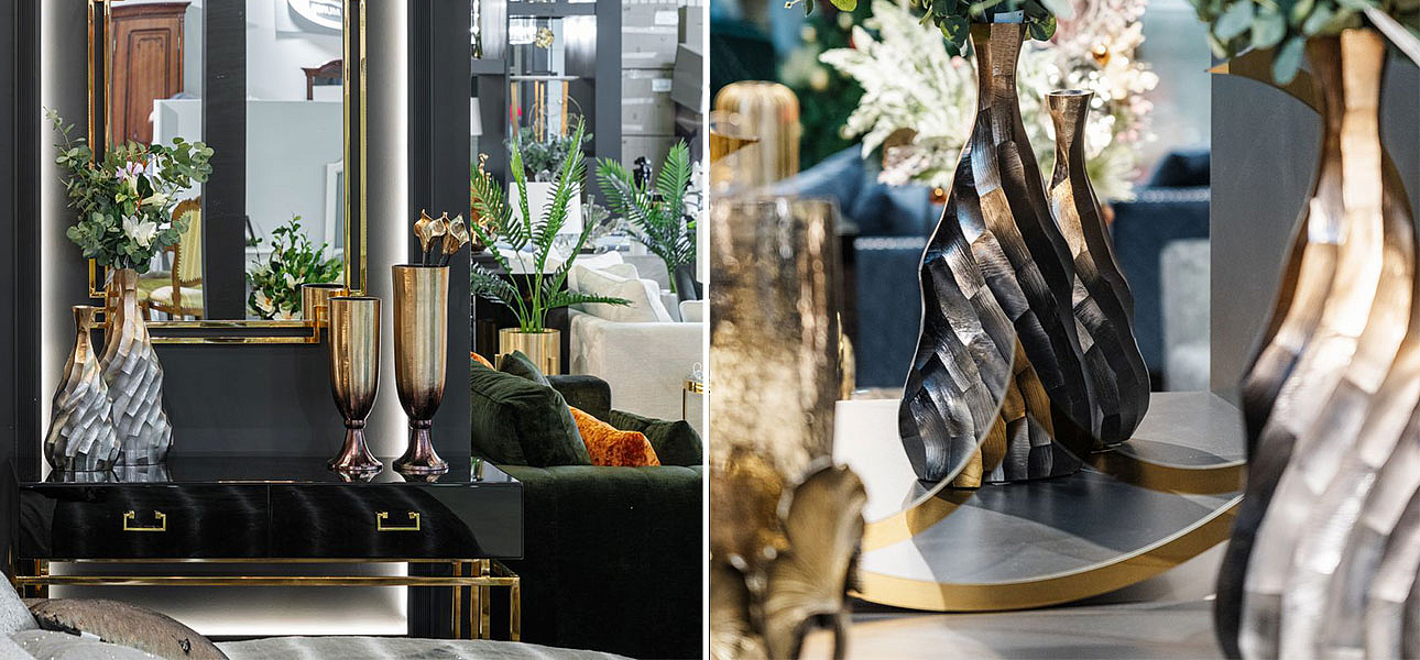 Ваза Top black and gold Ваза Top black and gold - Loft-Concept в Челябинске