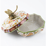 Фарфоровая шкатулка с бронзовой стрекозой Eden Garden варинант исполнения - 4 | Loft Concept в Челябинске