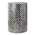 Столик круглый с инкрустацией Laura Black варинант исполнения - 1 | Loft Concept в Челябинске