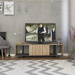 ТВ-тумба с откидной дверцей и 4-мя полками ZITANO TV STAND OAK варинант исполнения - 1 | Loft Concept в Челябинске