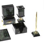 Настольный письменный набор из нефрита в подарочной коробке Victorious варинант исполнения - 5 | Loft Concept в Челябинске