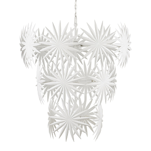 Люстра белая в виде листьев пальмы White Natural Lines