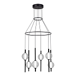 Люстра светодиодная с 6-ю сферическими стеклянными плафонами Splatter варинант исполнения - 1 | Loft Concept в Челябинске