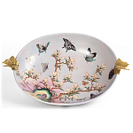 Белое фарфоровое блюдо с изображением бабочек Eden Garden варинант исполнения - 2 | Loft Concept в Челябинске