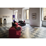 Дизайнерский модульный диван волнистой формы с цветным принтом Poltronova Superonda Sofa варинант исполнения - 9 | Loft Concept в Челябинске