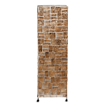 Торшер из перламутра на металлическом каркасе Indonesian Tower 2 варинант исполнения - 1 | Loft Concept в Челябинске