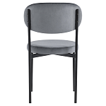 Стул с круглым сиденьем на металлическом основании ALFIE CHAIR Grey варинант исполнения - 3 | Loft Concept в Челябинске