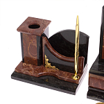 Настольный письменный набор из лемезита и змеевика с декором в виде Орла в подарочной упаковке Successful Leader варинант исполнения - 5 | Loft Concept в Челябинске