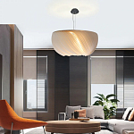 Подвесной светильник с белыми изящными декоративными лепестками Volumetric Petal Lamp варинант исполнения - 5 | Loft Concept в Челябинске