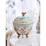 Шкатулка голубого цвета с цветочными орнаментами Blue Garden варинант исполнения - 7 | Loft Concept в Челябинске