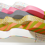 Дизайнерский модульный диван волнистой формы с цветным принтом Poltronova Superonda Sofa варинант исполнения - 43 | Loft Concept в Челябинске