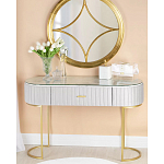 Консоль овальная на золотистых фигруных ножках Wall Console варинант исполнения - 4 | Loft Concept в Челябинске