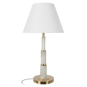 Настольная лампа с белым конусовидным абажуром More Tender