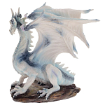 Декоративная статуэтка Белый Дракон Dragon White Statuette варинант исполнения - 3 | Loft Concept в Челябинске