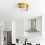 Потолочный светильник круглый цвета состаренная латунь Modern Simple Ceiling Light варинант исполнения - 3 | Loft Concept в Челябинске