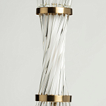 Подвесной светильник с цилиндром из прозрачных стеклянных трубок Nembus варинант исполнения - 7 | Loft Concept в Челябинске